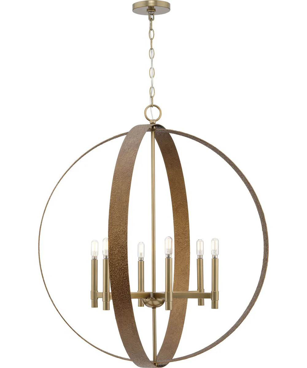 Allegheny 6-Light Pendant Soft Gold - Image 8