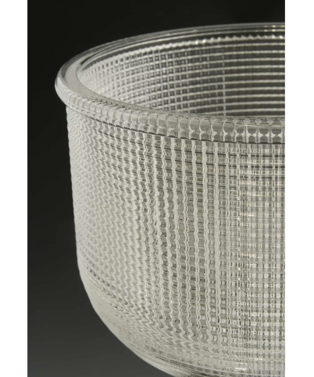 Archie 3-Light Clear Double Prismatic Glass Coastal Bath Vanity Light Polished Chrome - Image 2
