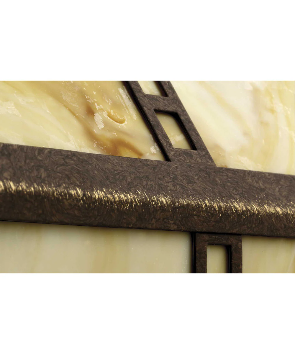 Arts Crafts 1-Light Medium Wall Lantern Weathered Bronze - Image 2