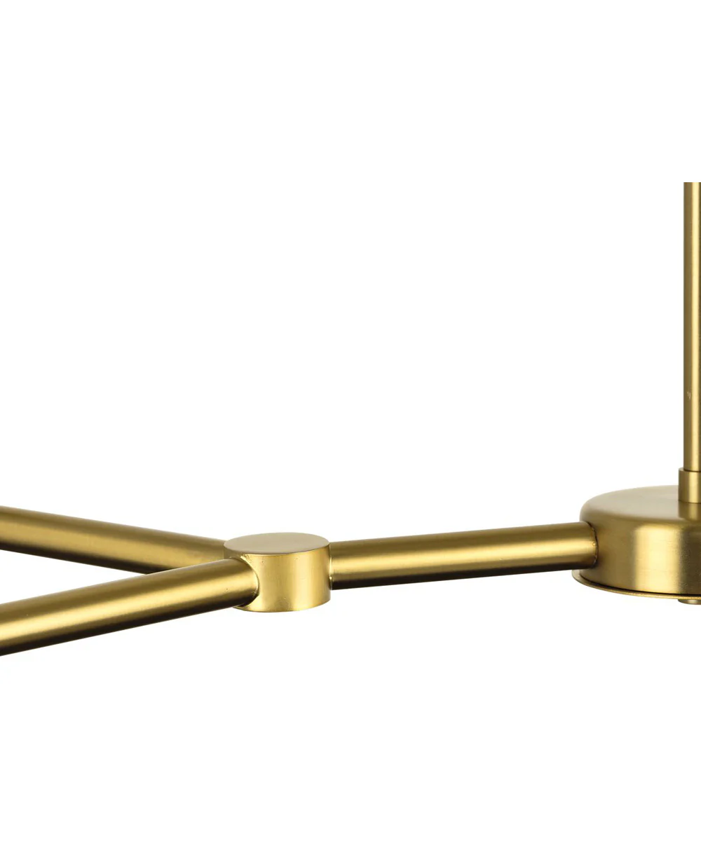 Arya 8-Light Linear Chandelier Brushed Gold - Image 10