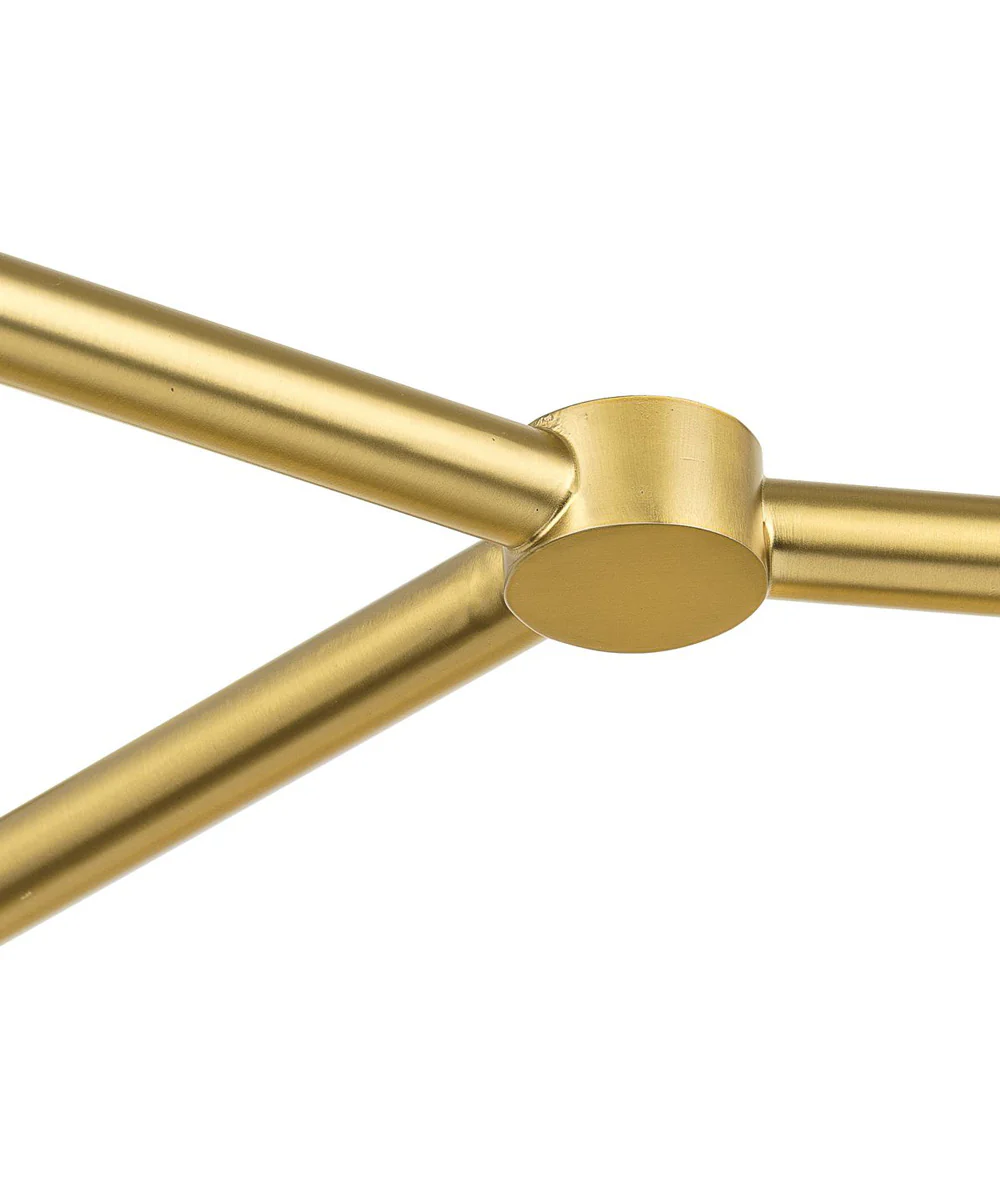 Arya 8-Light Linear Chandelier Brushed Gold - Image 8
