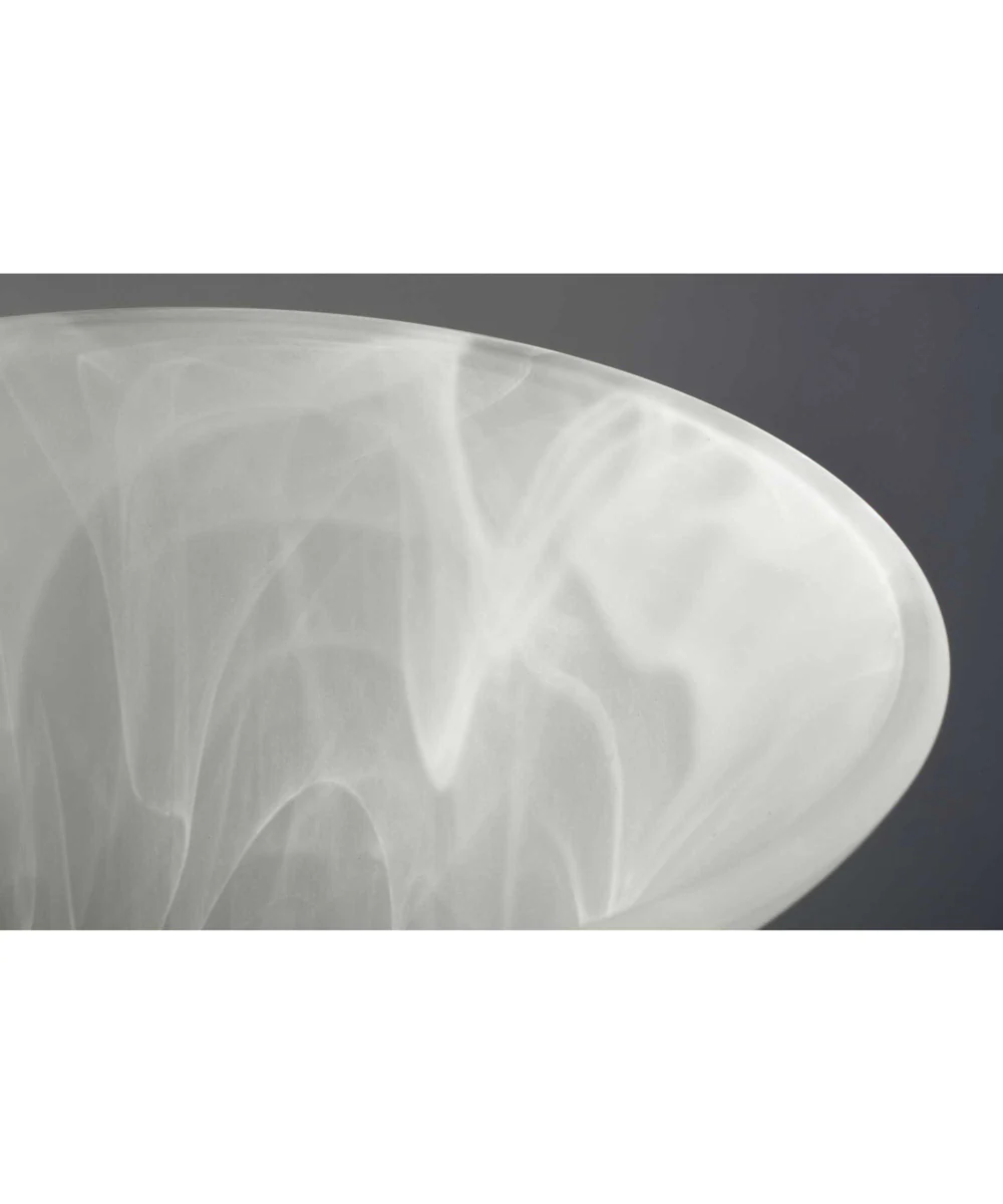 Bedford 2-Light Etched Alabaster Glass Traditional Bath Vanity Light Brushed Nickel - Image 4