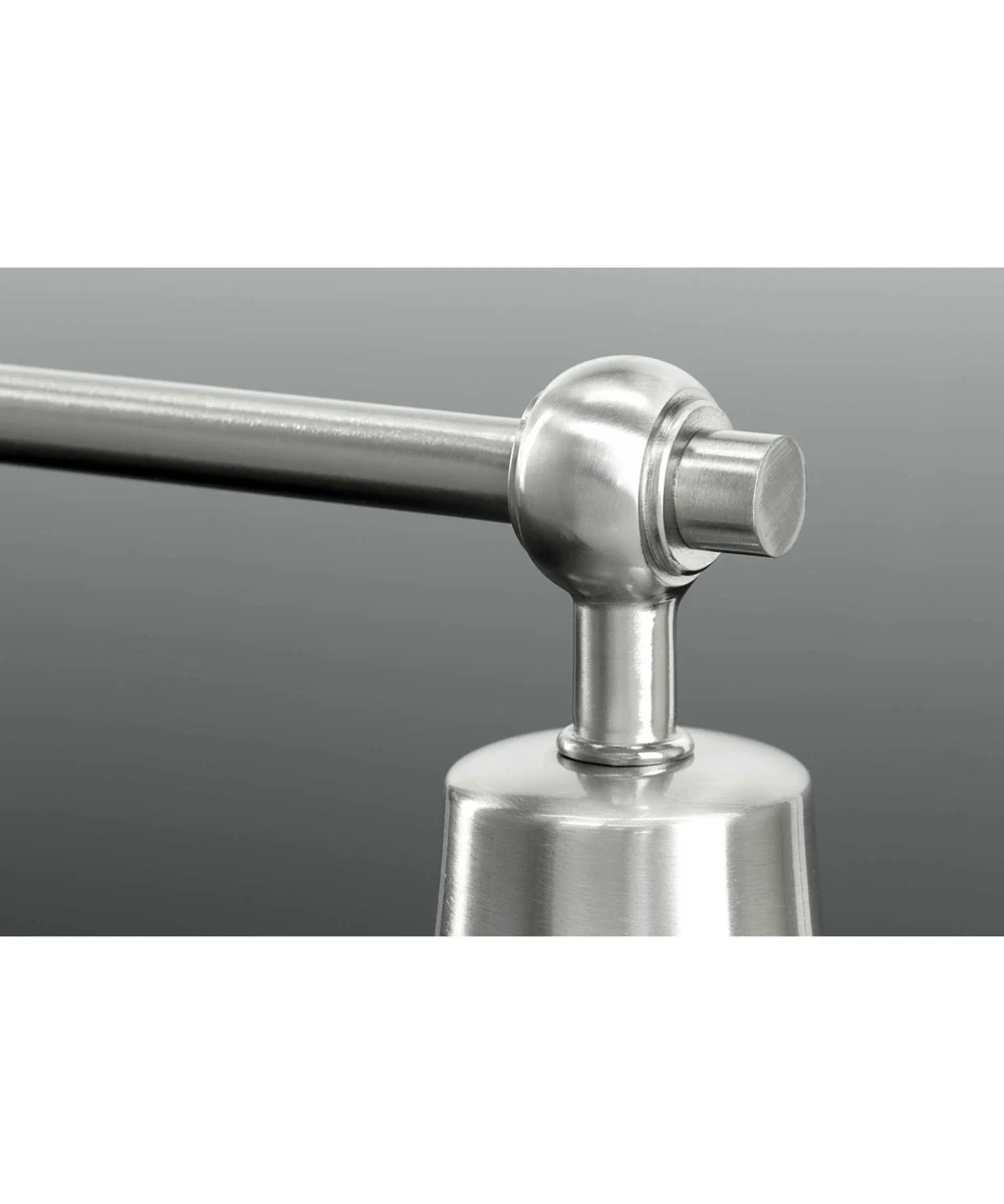 Bramlett 2-Light Graphite Metal Shade Coastal Bath Vanity Light Brushed Nickel - Image 5