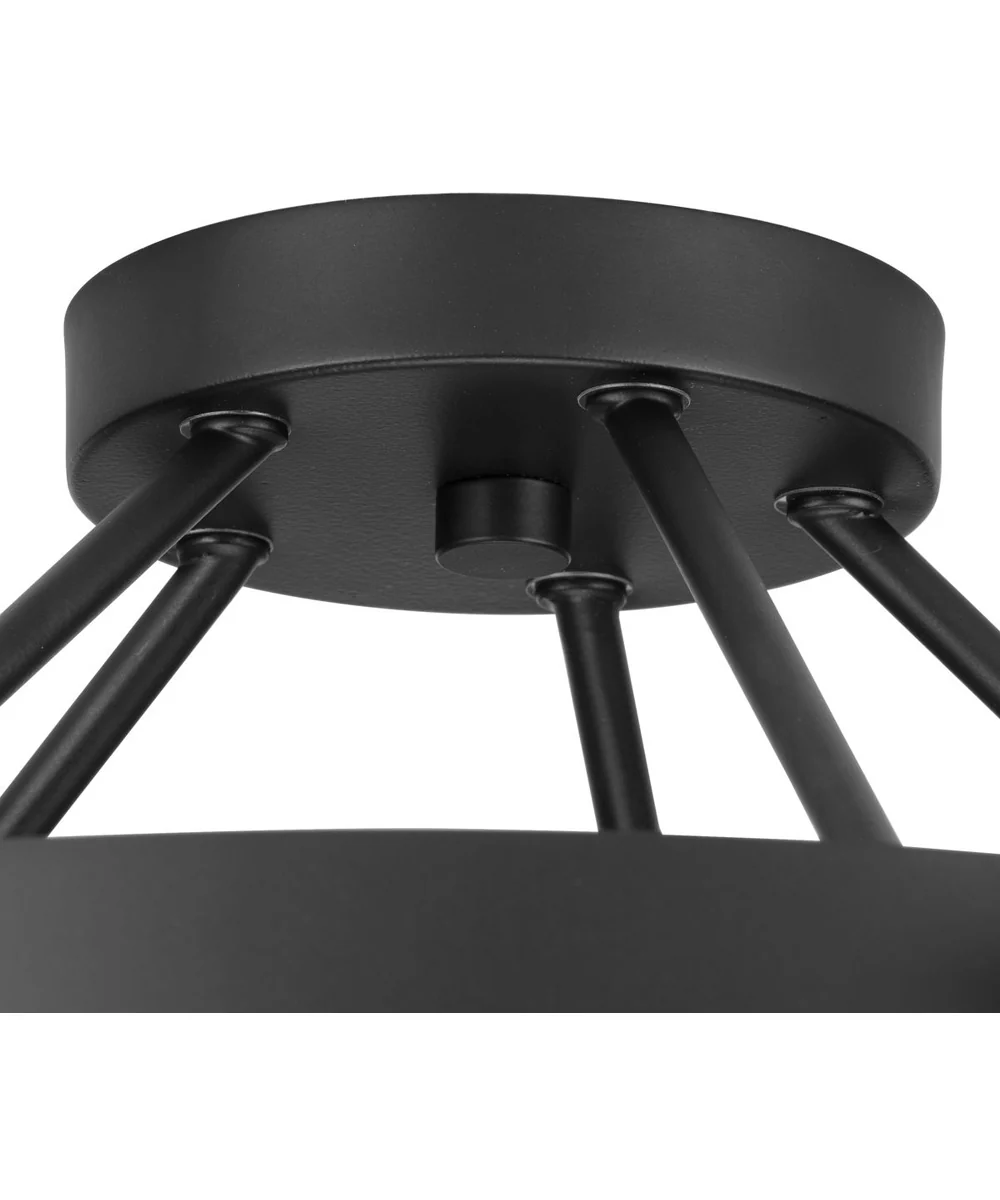 Breckenridge 5-Light Semi-Flush Mount Matte Black - Image 8