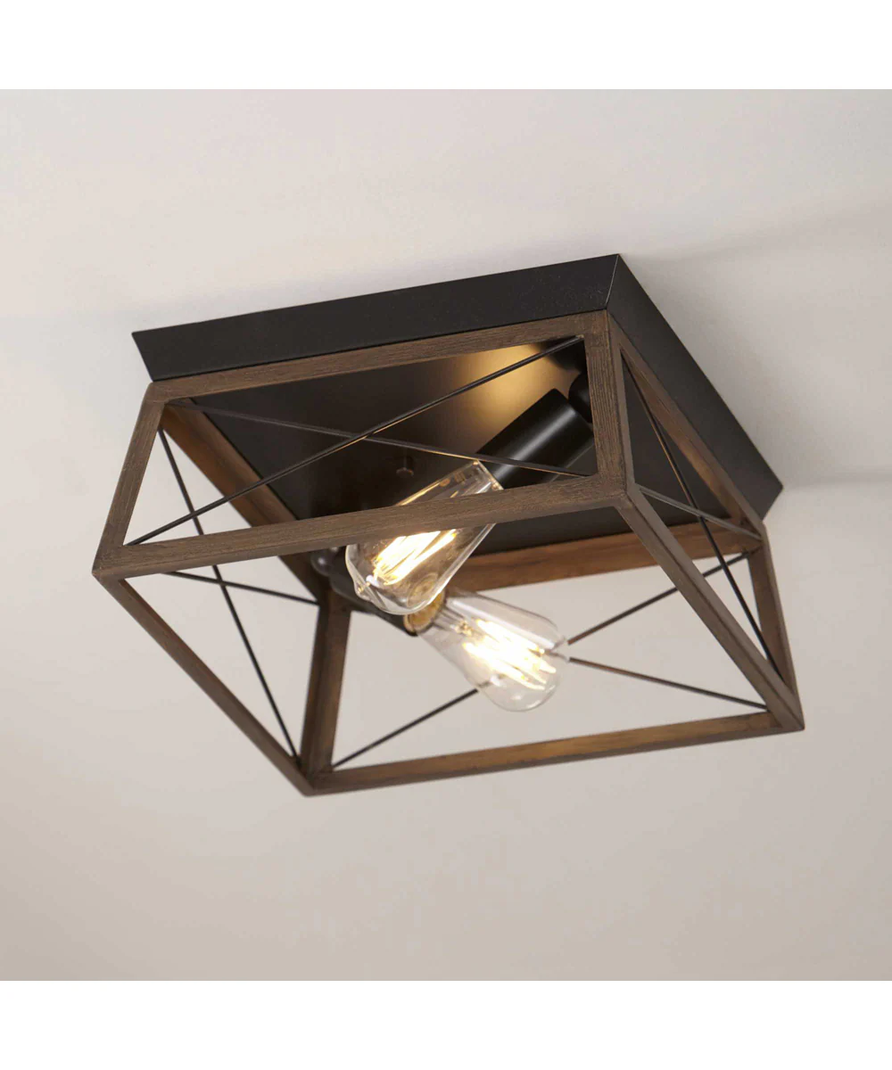 Briarwood 2-Light Flush Mount Antique Bronze - Image 4