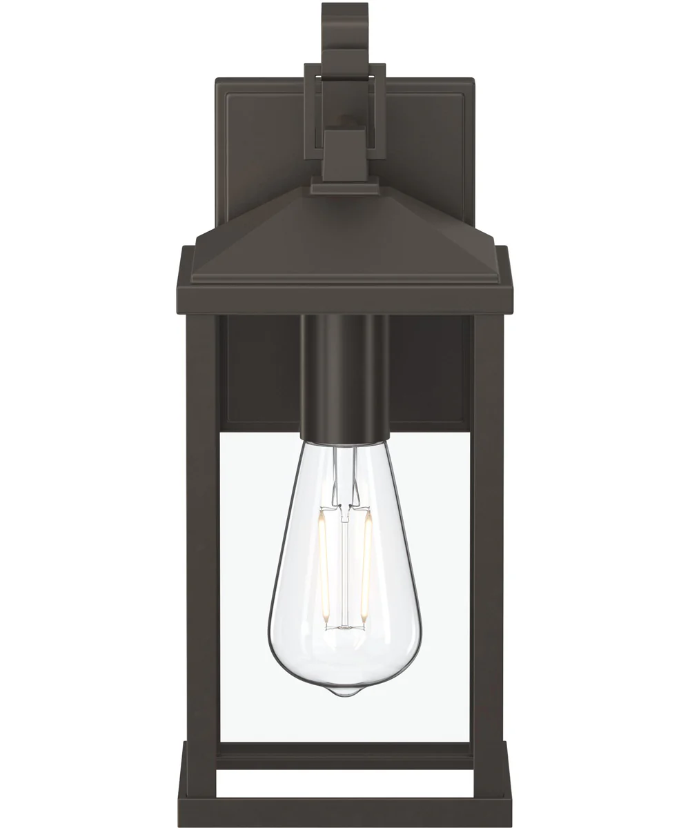 Cantley Medium Outdoor Wall Lantern with Clear Glass Panels Antique Bronze - Image 6
