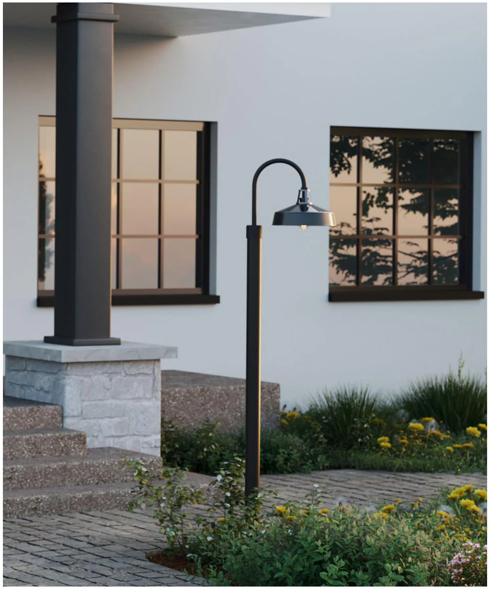Cedar Springs 1-Light Post Lantern Gloss Black - Image 2