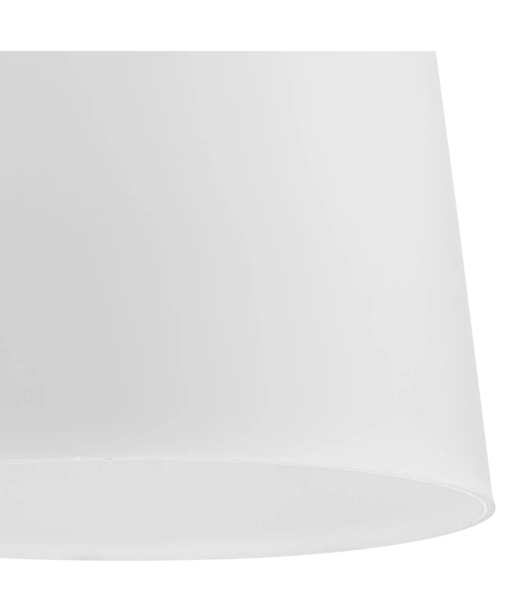Clarion 1-Light Etched White Pendant P500429 Matte Black - Image 8