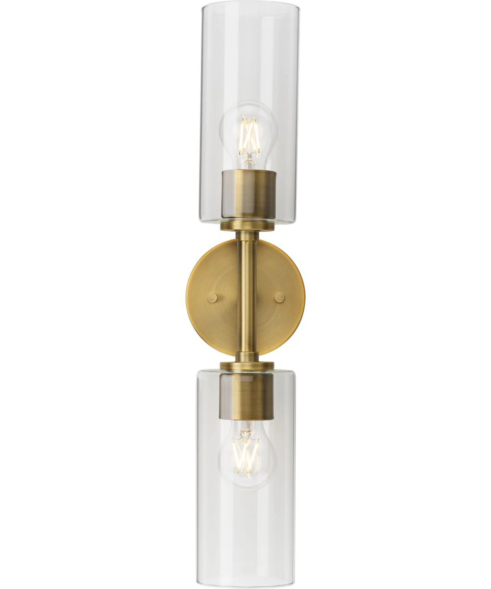 Cofield 2-Light Wall Bracket Vintage Brass - Image 7