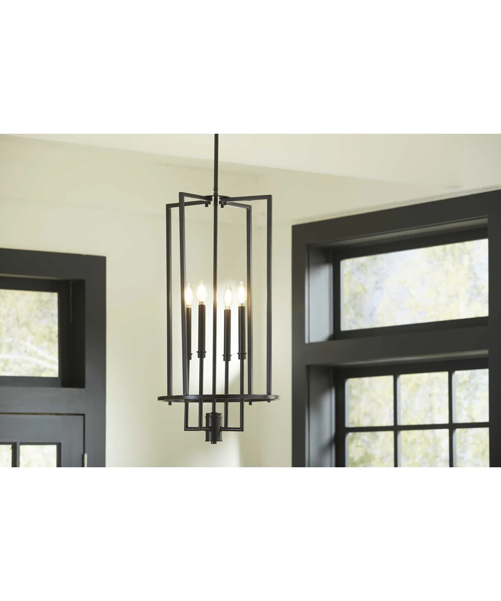 Elara 4-Light New Traditional Chandelier Foyer Light Matte Black - Image 2