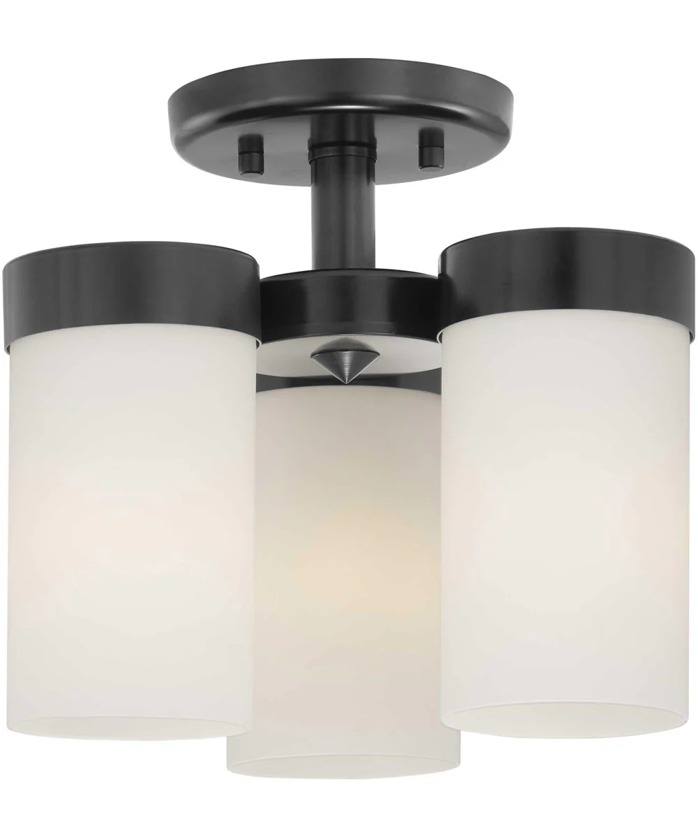 Elevate 3-Light 11-3/4" Flush Mount Matte Black - Image 3