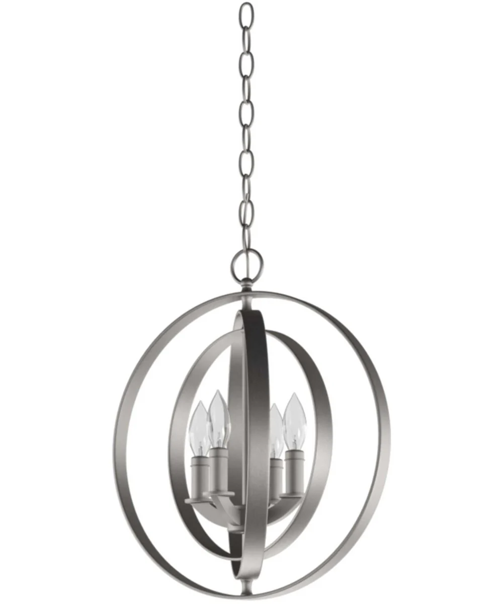 Equinox 4-Light Foyer Pendant Burnished Silver - Image 5