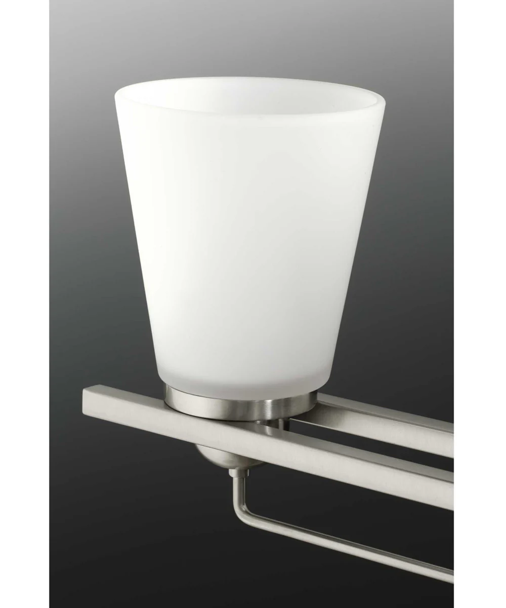 Flight 4-Light Etched Glass Coastal Bath Vanity Light Brushed Nickel - Image 6