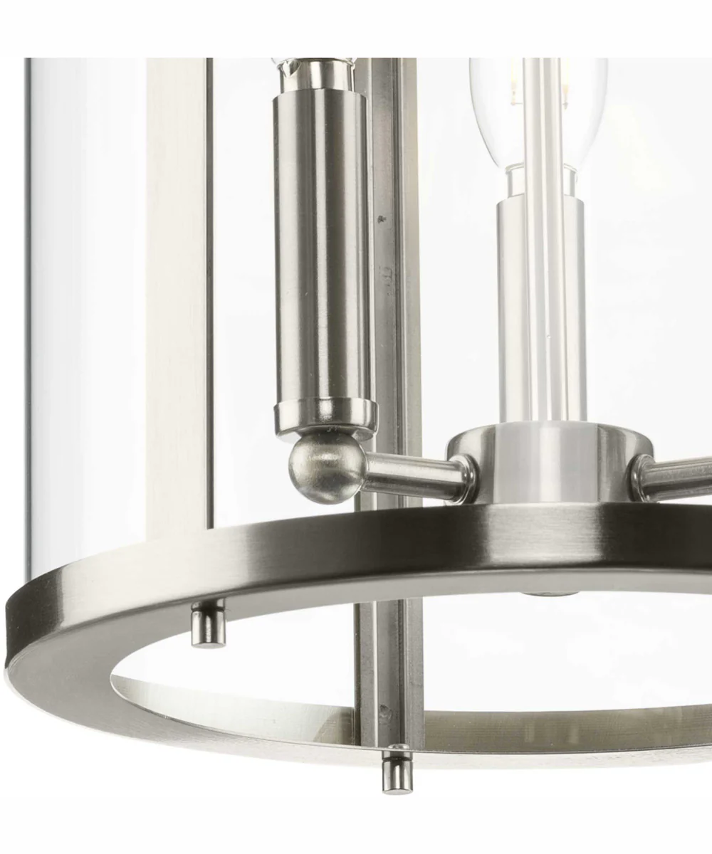 Gilliam 3-Light New Traditional Hall & Foyer Brushed Nickel - Image 8