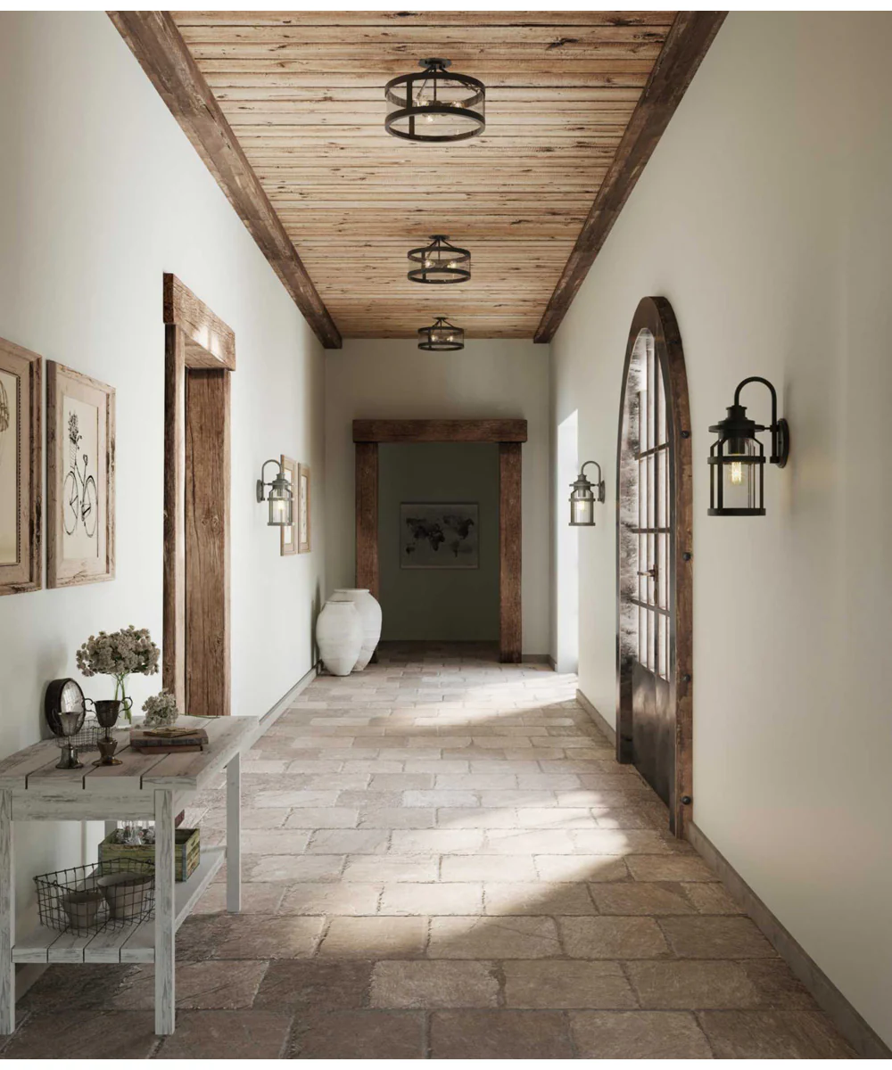 Gresham 3-Light Semi-Flush Convertible Graphite - Image 2