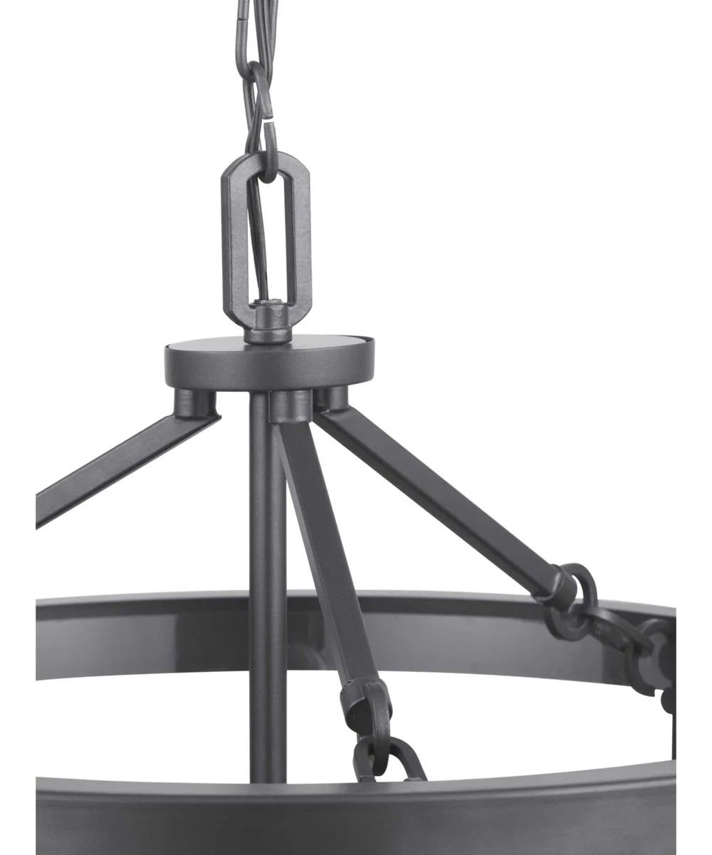Gresham 3-Light Semi-Flush Convertible Graphite - Image 3