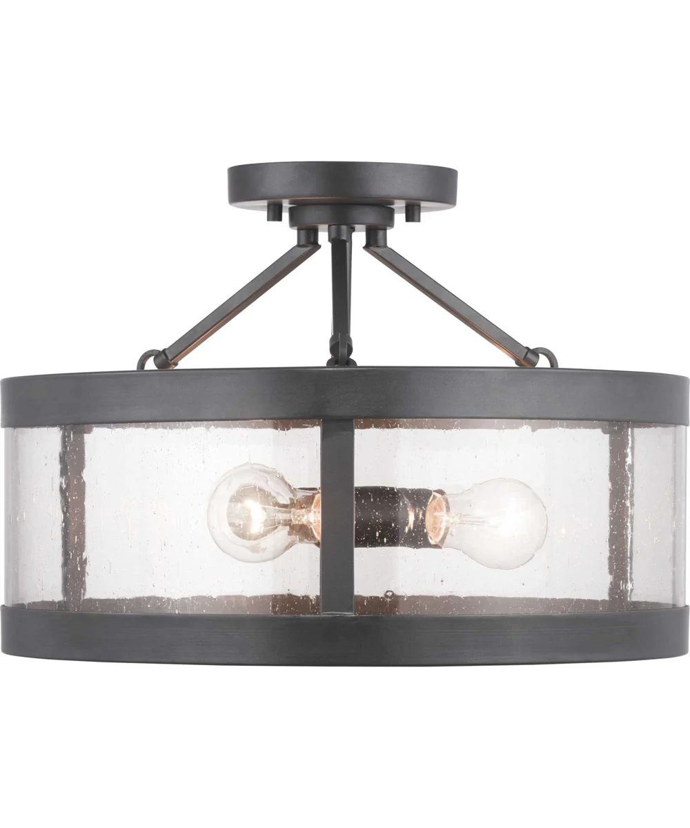 Gresham 3-Light Semi-Flush Convertible Graphite - Image 8