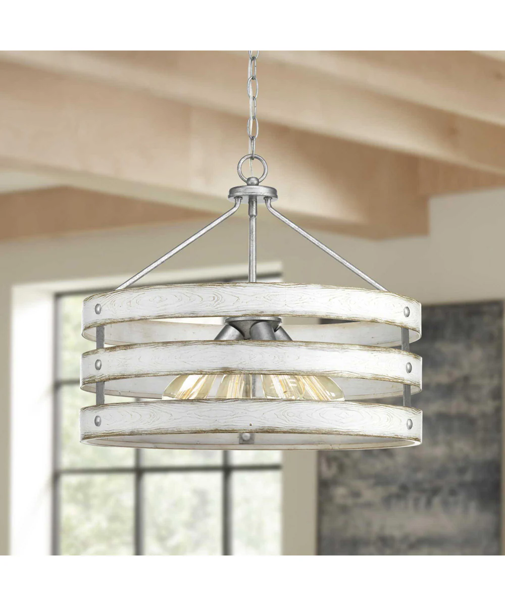 Gulliver 4-Light Coastal Pendant Light Galvanized Finish - Image 3