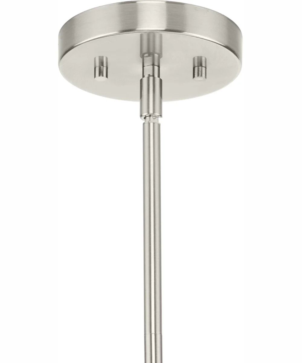 Haas 4-Light Mid-Century Modern Chandelier Brushed Nickel - Image 4