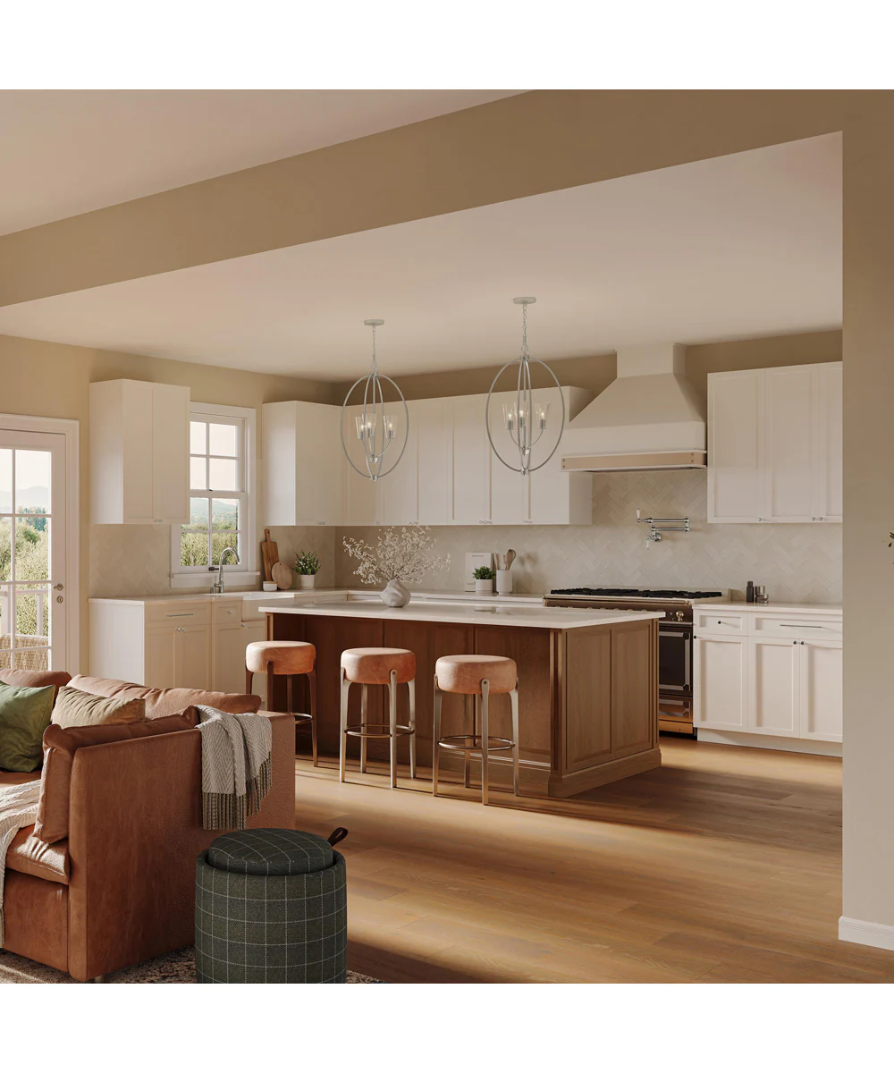 Jheni 3-Light Foyer Pendant with Clear Glass Shades Brushed Nickel - Image 2
