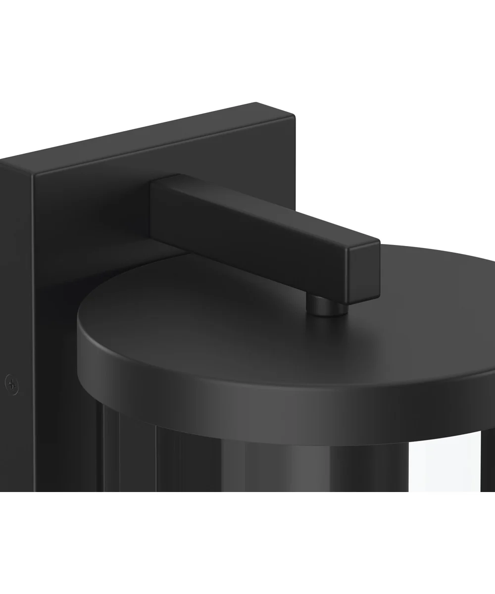 Kagen Extra Large Outdoor Wall Light with Clear Glass Panels Matte Black - Image 5