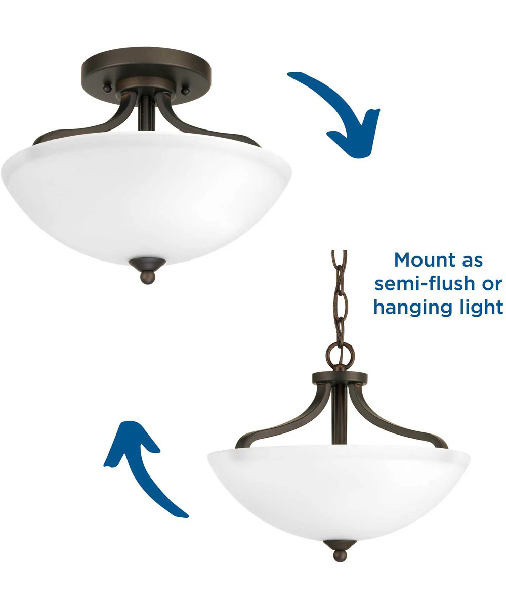 Laird 13" Semi-Flush Convertible Antique Bronze - Image 4