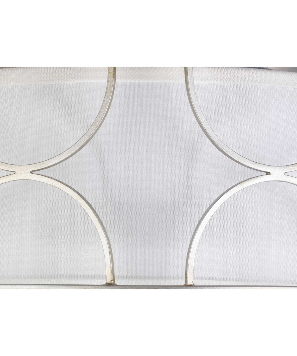 Landree 16" 3-Light Flush Mount Silver Ridge - Image 4