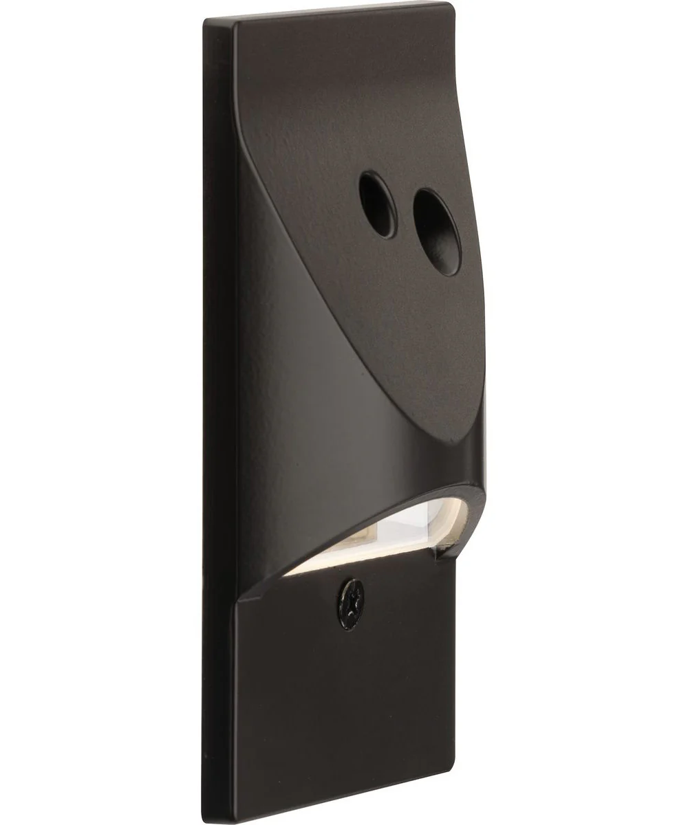LED Indoor/Outdoor Integrated LED Wall or Step Light with Photocell Antique Bronze - Image 9