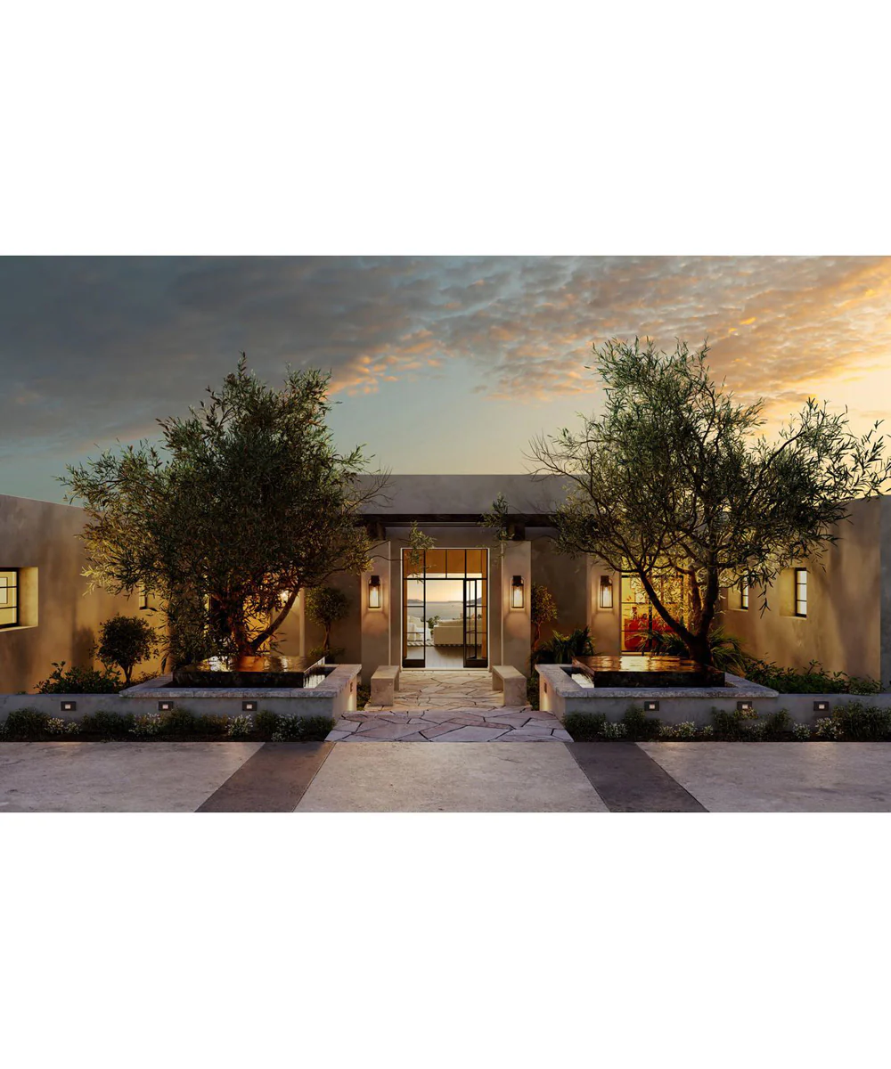 LED Indoor/Outdoor Integrated LED Wall or Step Light with Photocell Black - Image 2