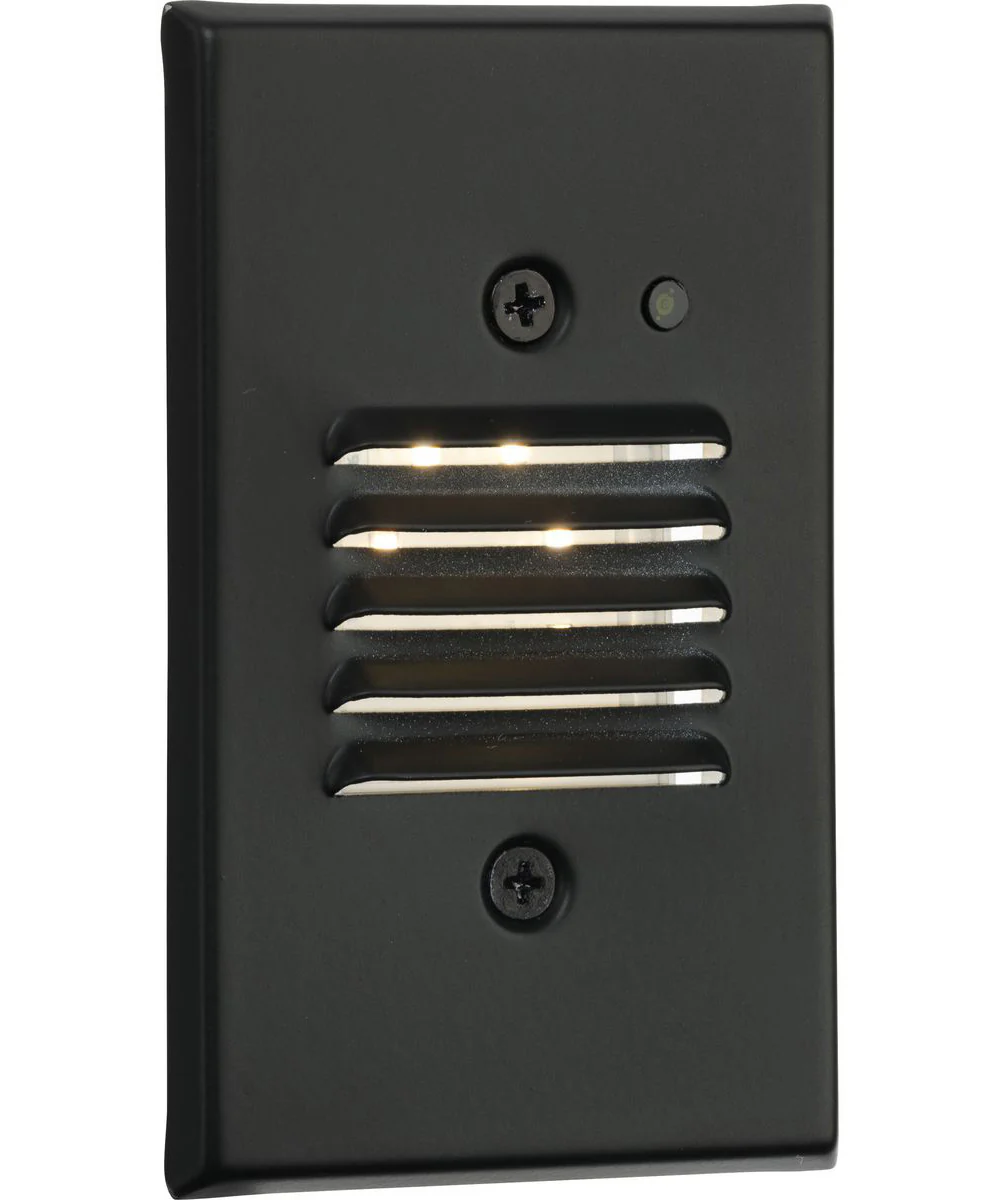 LED Indoor/Outdoor Integrated LED Wall or Step Light with Photocell Black - Image 4