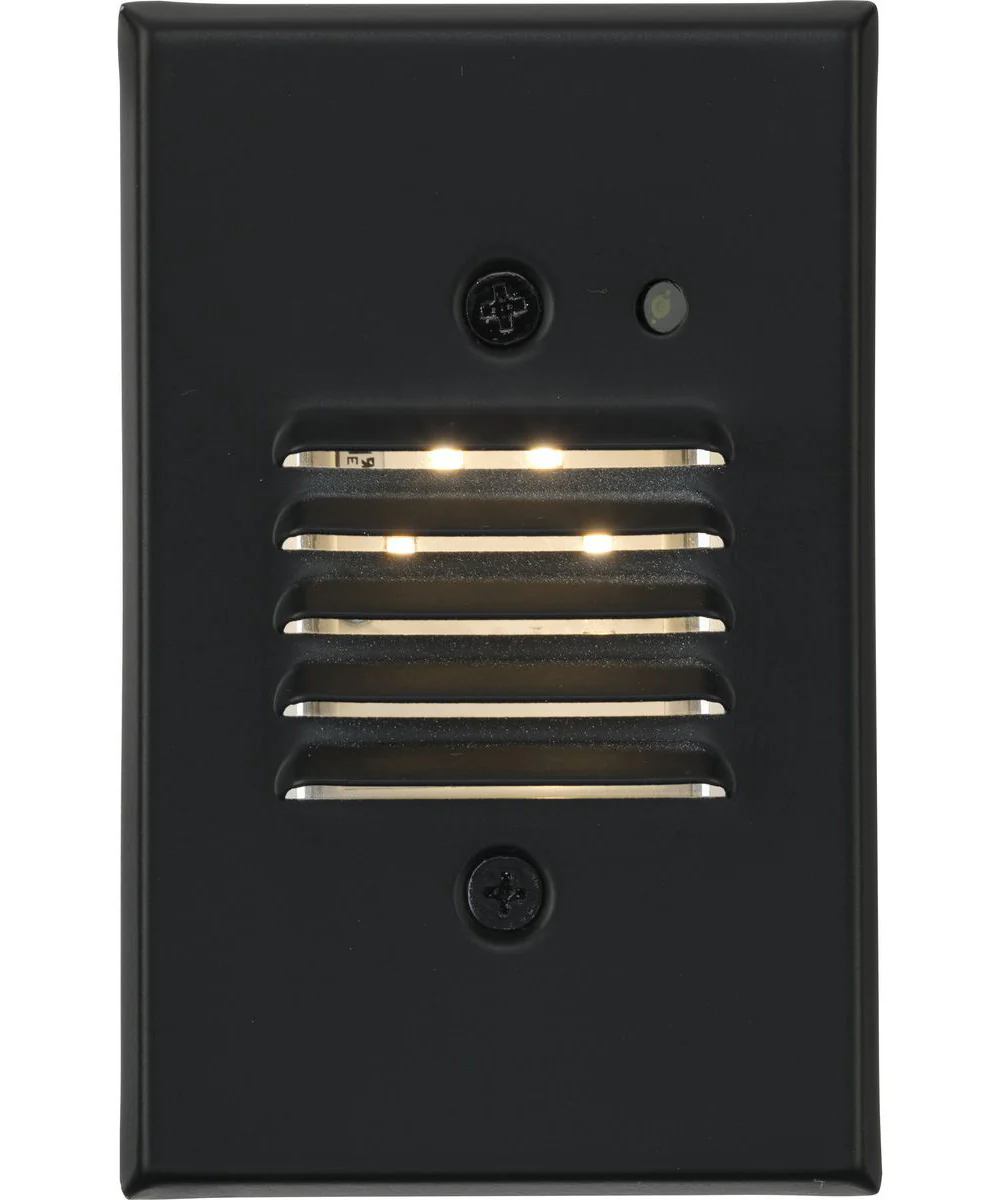 LED Indoor/Outdoor Integrated LED Wall or Step Light with Photocell Black - Image 5