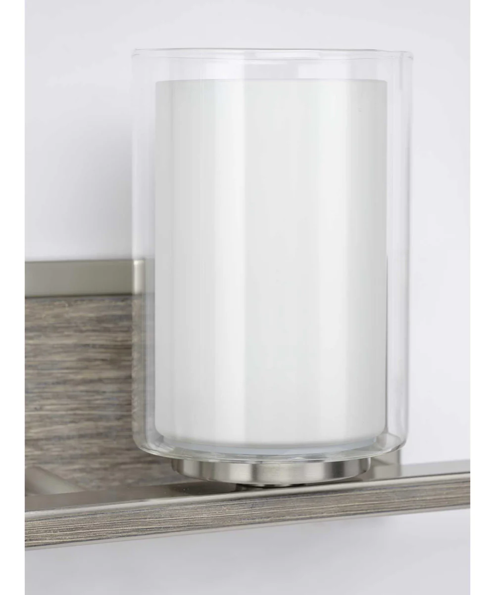 Mast 3-Light Clear Glass Coastal Bath Vanity Light Brushed Nickel - Image 6