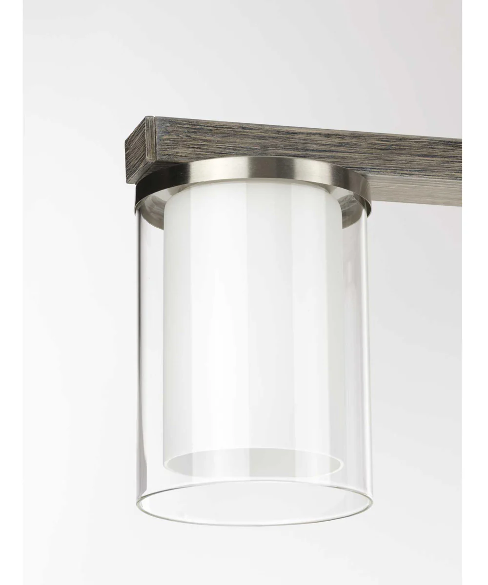 Mast 4-Light Linear Chandelier Brushed Nickel - Image 2