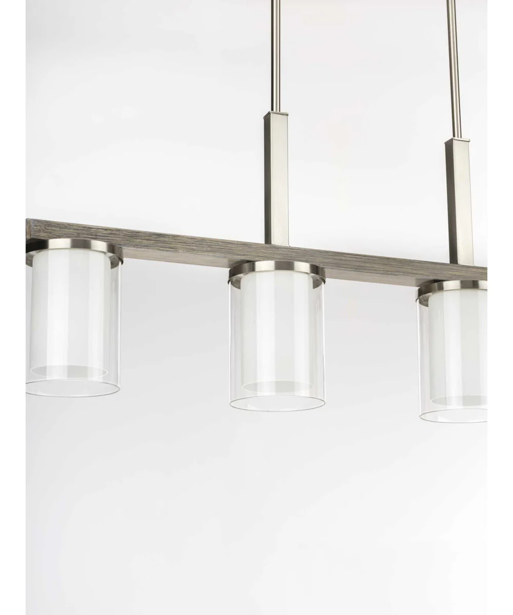 Mast 4-Light Linear Chandelier Brushed Nickel - Image 6