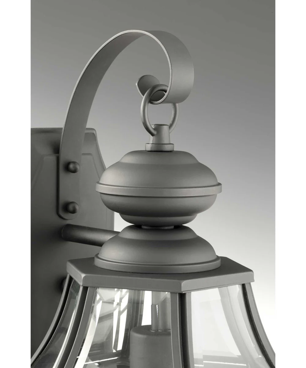 New Haven 1-Light Medium Wall Lantern Textured Black - Image 3