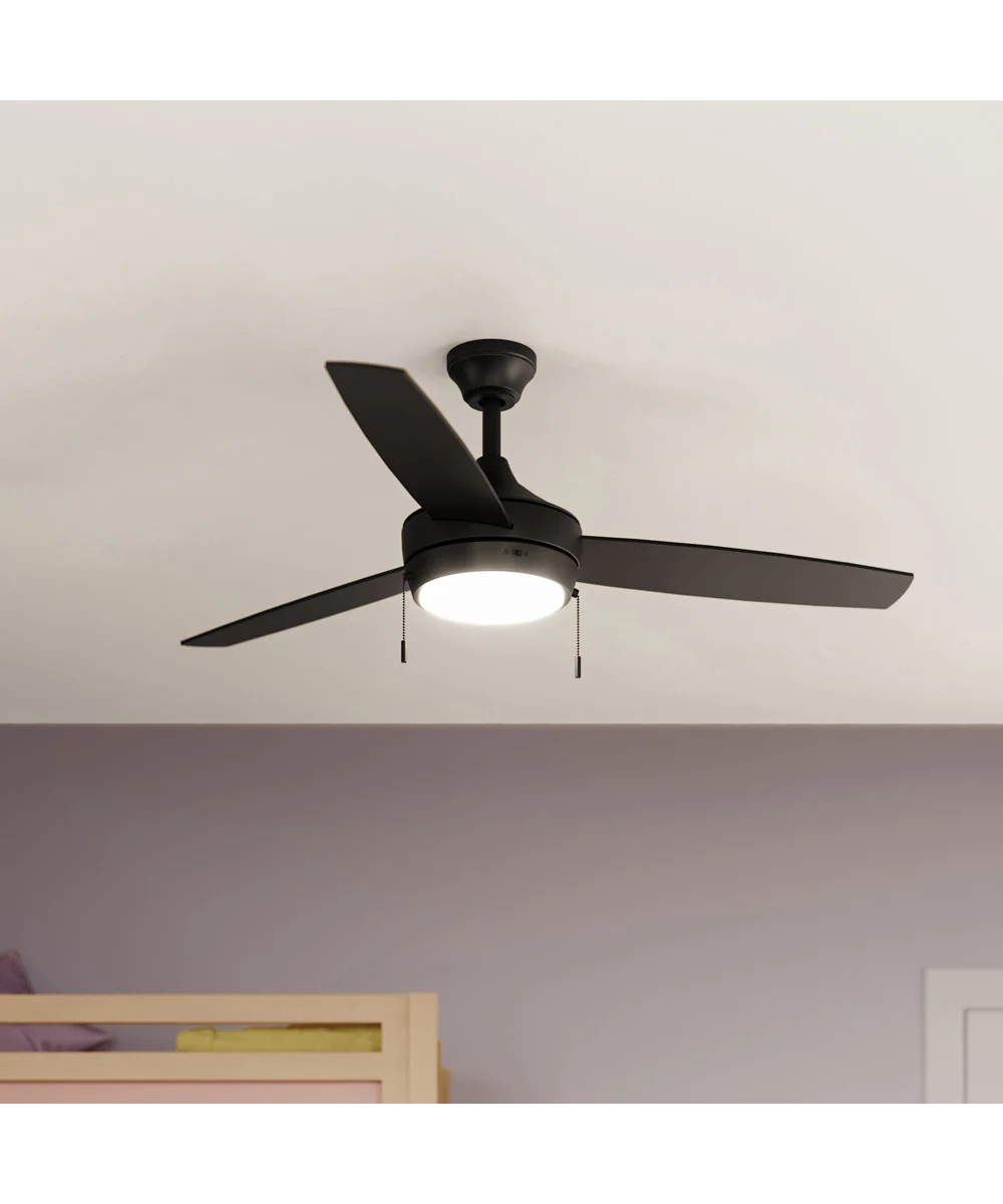Nolyn 52 in. 3-Blade Modern LED Ceiling Fan Matte Black - Image 7