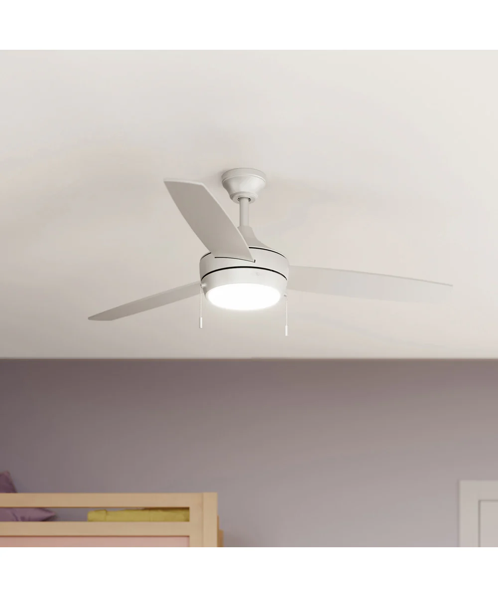 Nolyn 52 in. 3-Blade Modern LED Ceiling Fan Matte White - Image 7