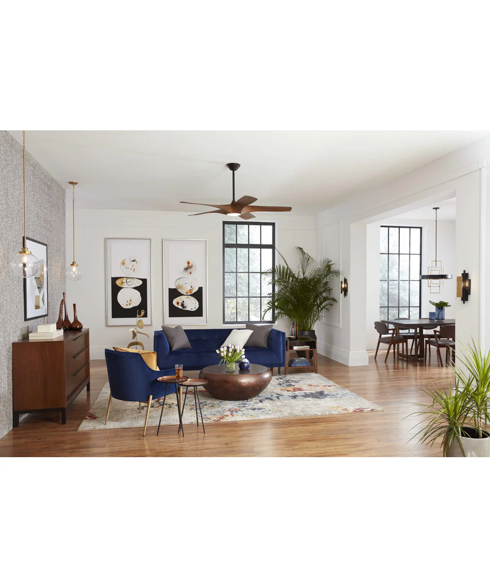 Penn 1-Light Clear Glass Farmhouse Pendant Light Natural Brass - Image 3