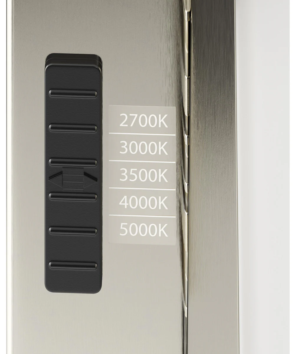 Phase 6.1 36 in. 5CCT Integrated LED Linear Vanity Light Brushed Nickel - Image 10