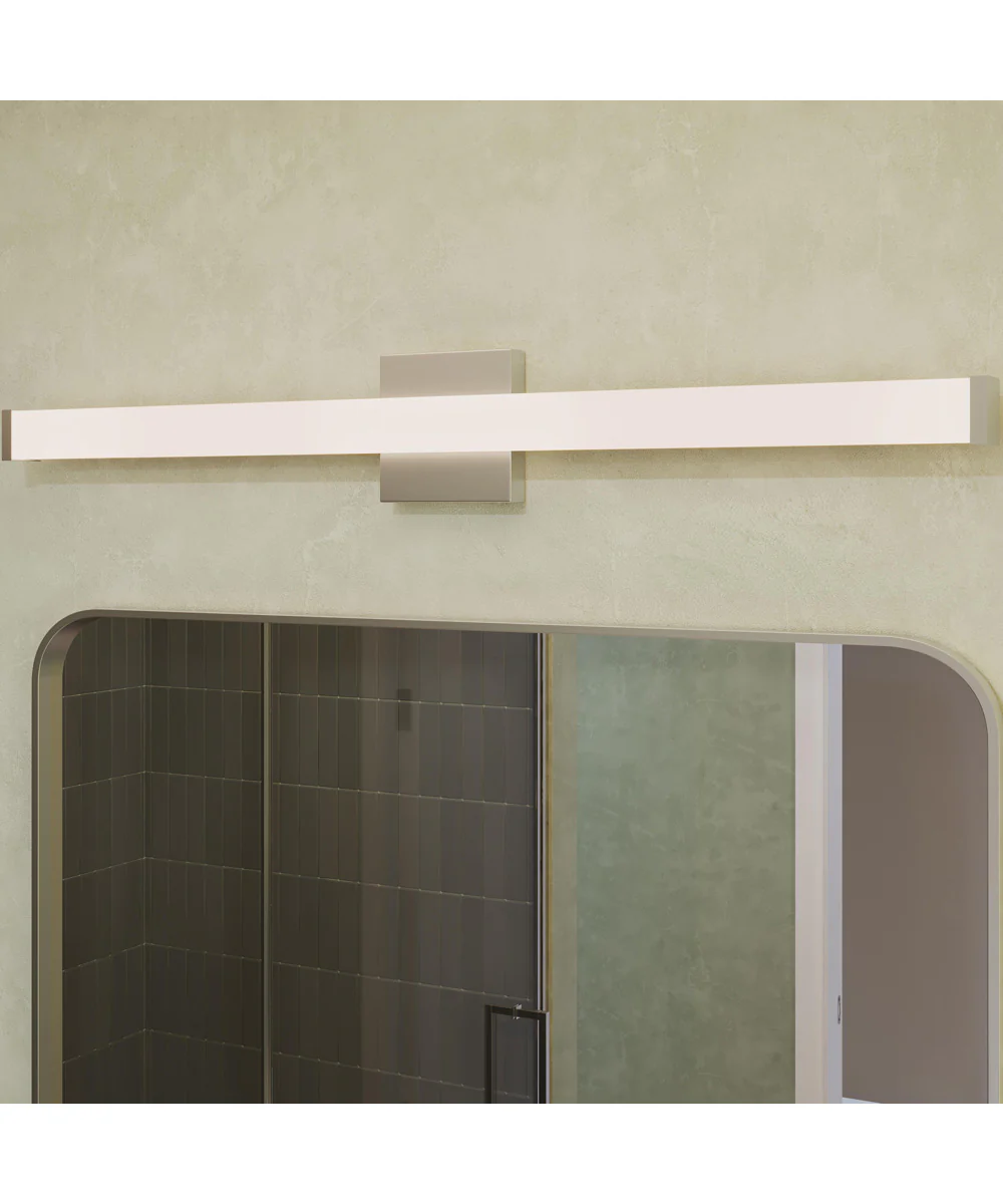 Phase 6.1 36 in. 5CCT Integrated LED Linear Vanity Light Brushed Nickel - Image 13
