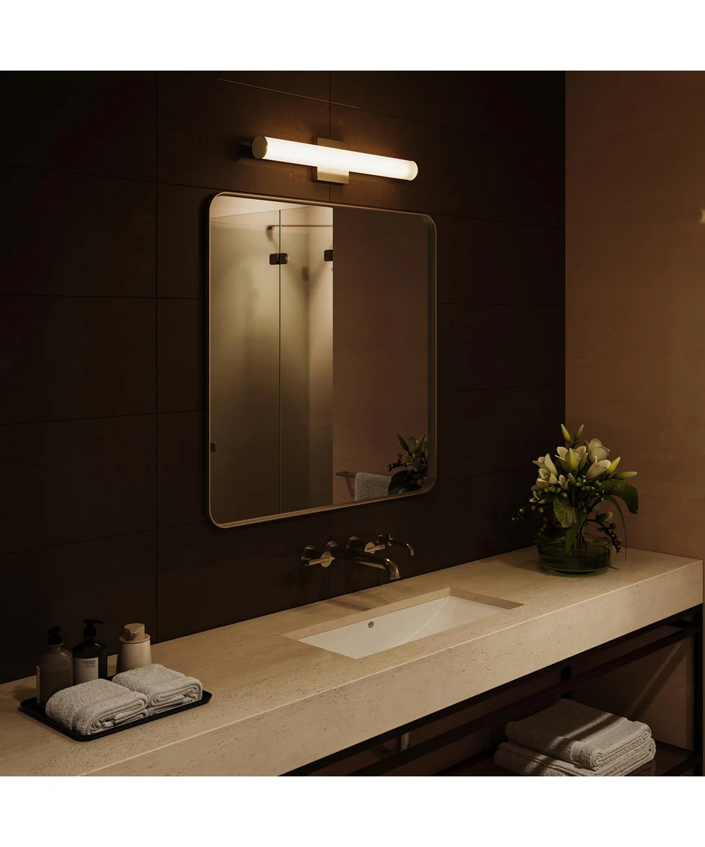 Phase 6.2 24 in. 5CCT Integrated LED Linear Vanity Light Brushed Nickel - Image 3