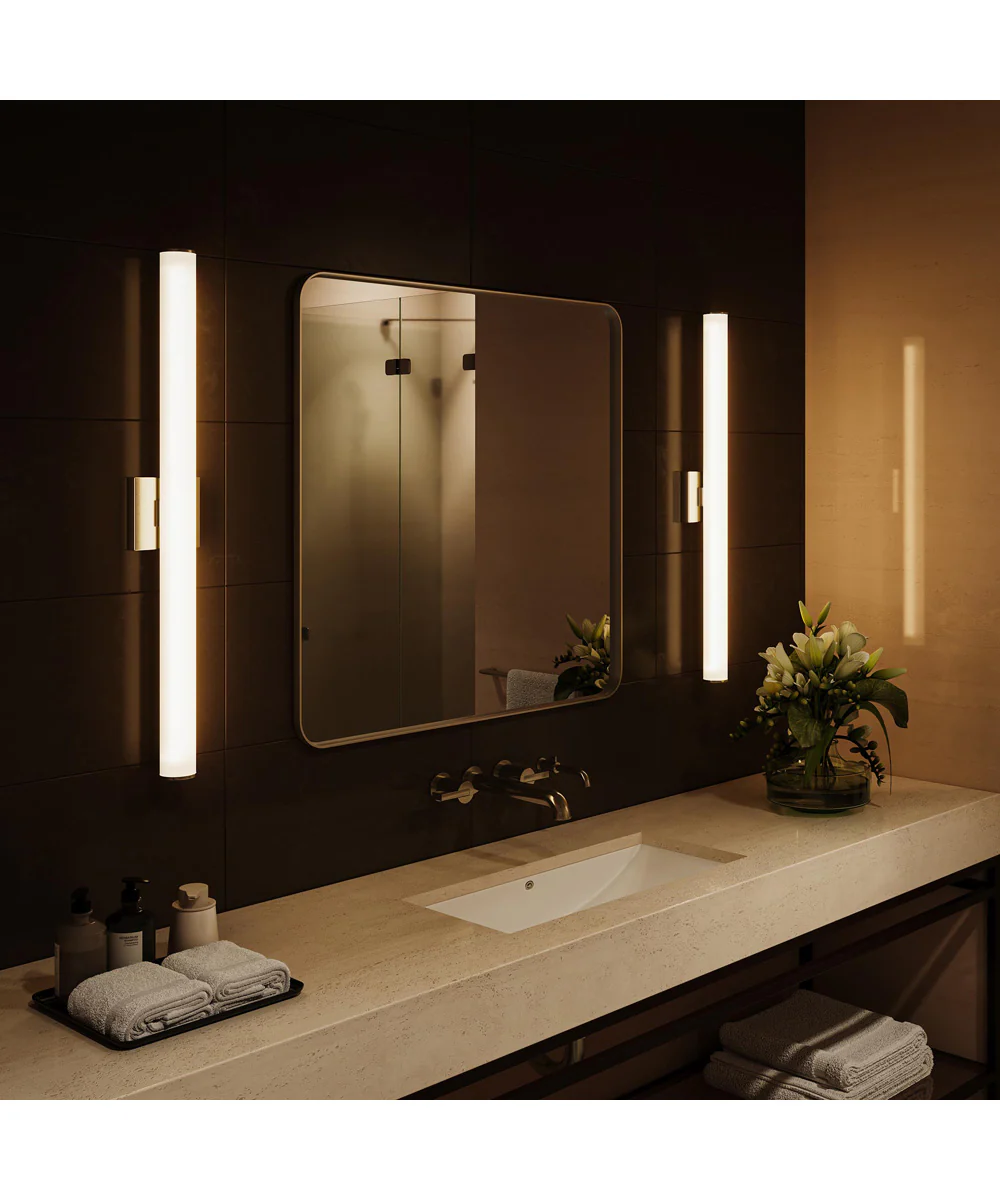 Phase 6.2 36 in. 5CCT Integrated LED Linear Vanity Light Brushed Nickel - Image 3
