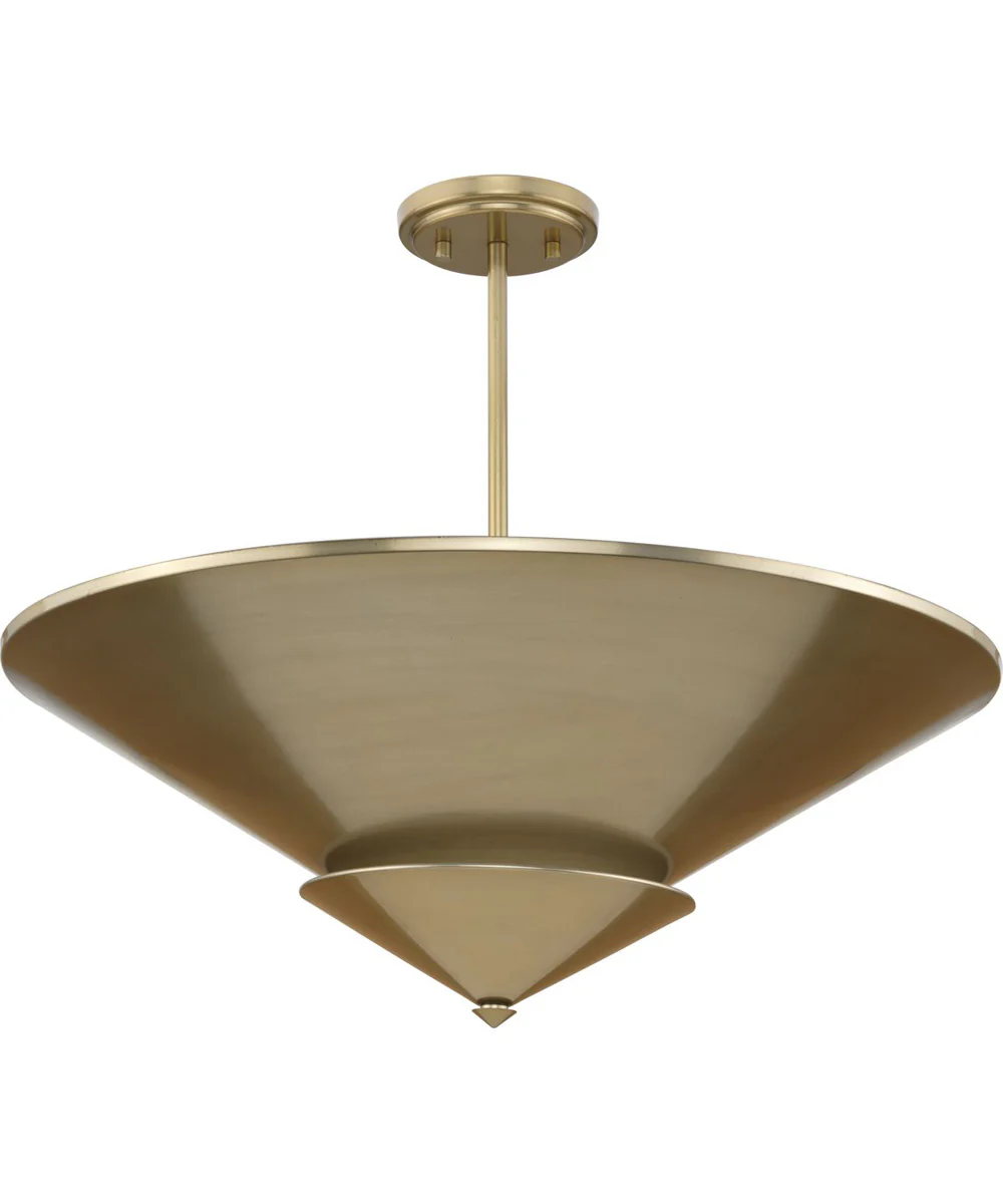 Pinellas 25 in. 4-Light Flush Mount Soft Gold - Image 7
