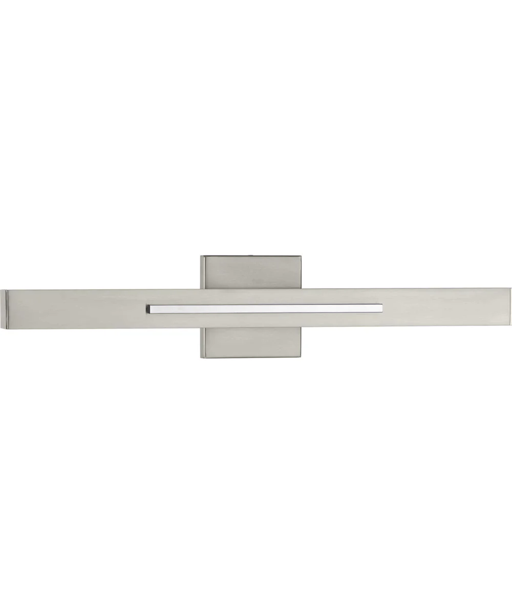 Planck LED 2-Light LED Wall Sconce, Finish Brushed Nickel