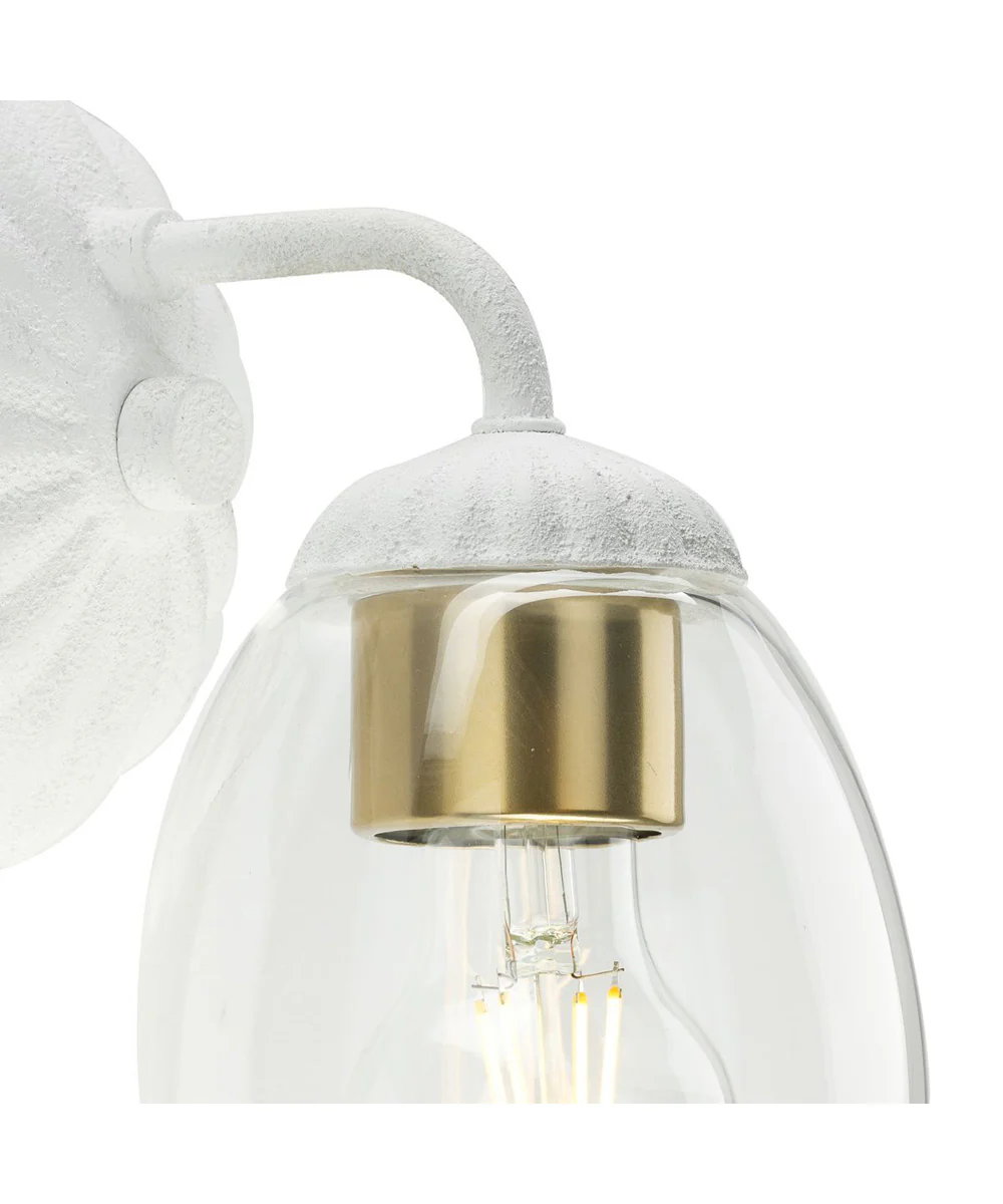 Quillan 1-Light Transitional Bath & Vanity Light White Plaster - Image 12