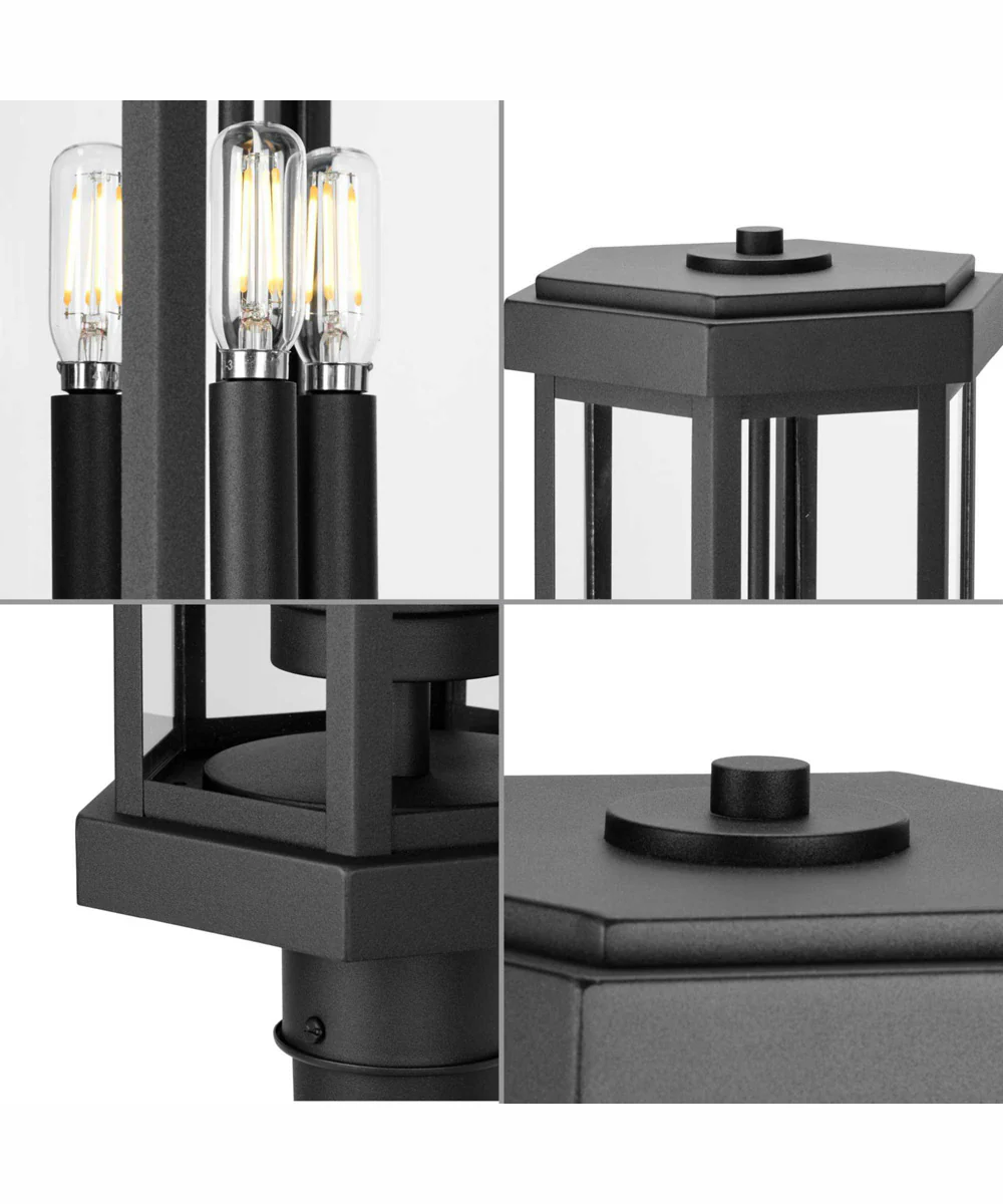 Ramsey Modern Farmhouse Post Outdoor Light Textured Black - Image 5