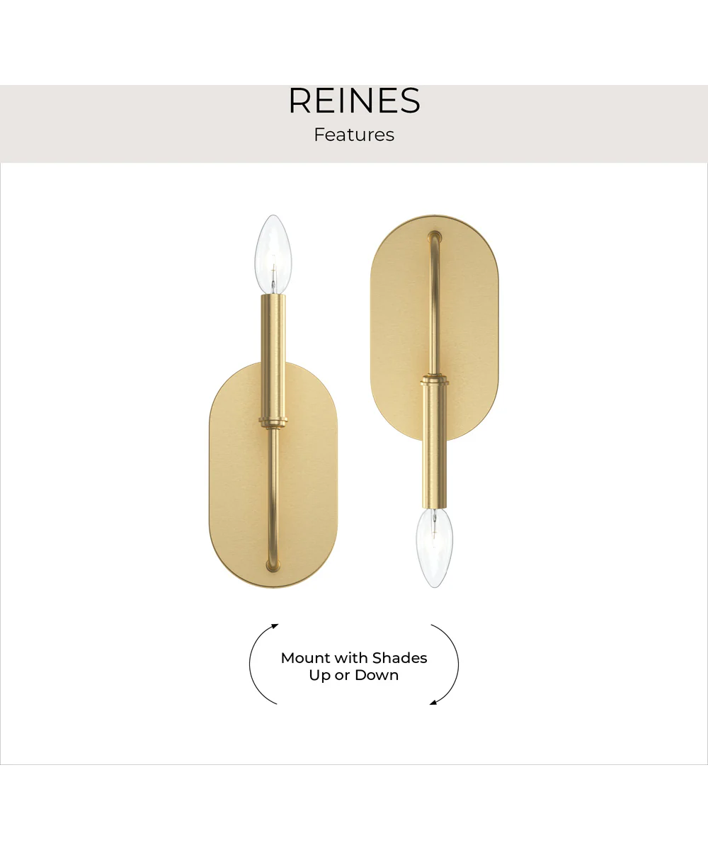 Reines 1-Light Wall Sconce Brushed Gold - Image 9
