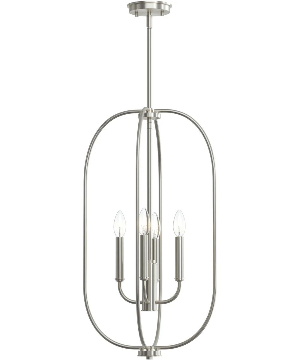 Reines 4-Light Foyer Pendant Brushed Nickel - Image 7