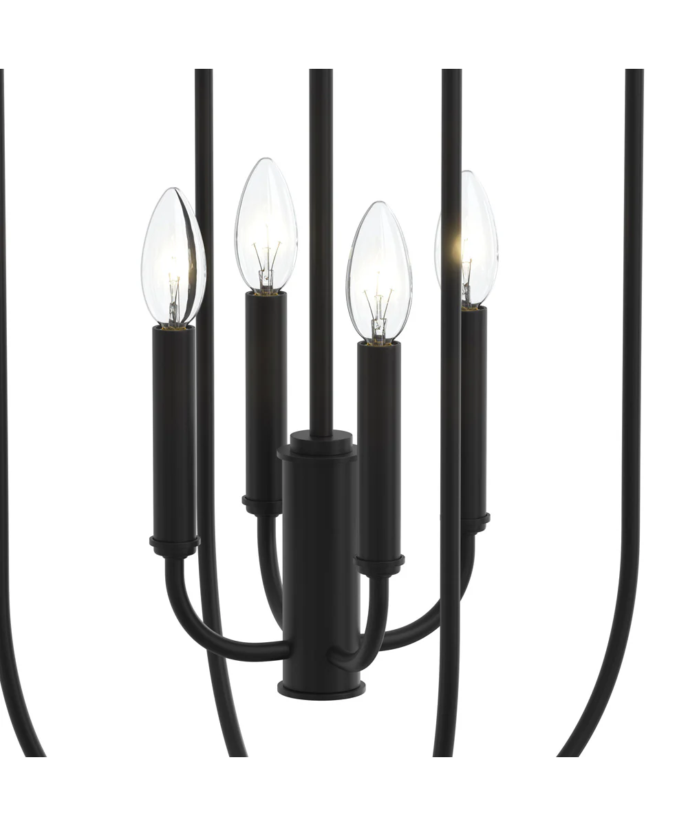 Reines 4-Light Foyer Pendant Matte Black - Image 6