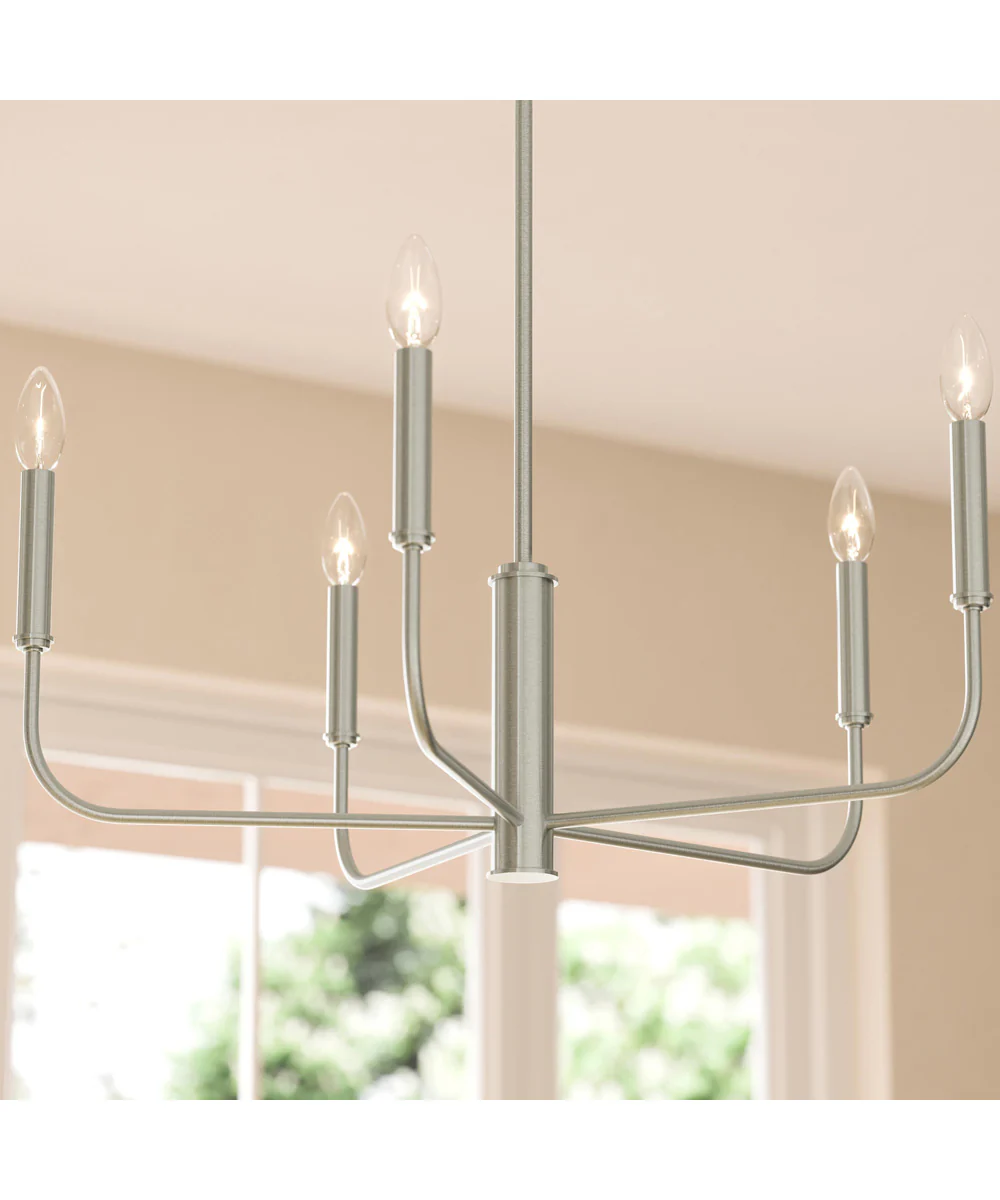 Reines 5-Light Medium Chandelier Brushed Nickel - Image 9